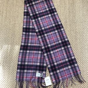 BRAND NEW Edinburgh 100% lambswool plaid scarf